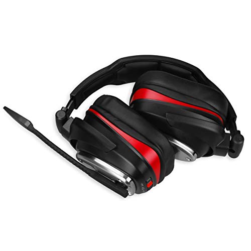 Auricularesn Gaming inalámbricos Gaming con Bass 7.1 Surround y Orejeras de Metal Auriculares con microfono para PS4, Nintendo Switch,PC Auricularesn Gaming inalámbricos Gaming con Bass 7.1 Surround y Orejeras de Metal Auriculares con microfono para PS4, Nintendo Switch,PC