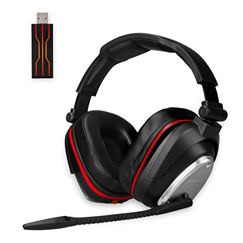 Auricularesn Gaming inalámbricos Gaming con Bass 7.1 Surround y Orejeras de Metal Auriculares con microfono para PS4, Nintendo Switch,PC Auricularesn Gaming inalámbricos Gaming con Bass 7.1 Surround y Orejeras de Metal Auriculares con microfono para PS4, Nintendo Switch,PC