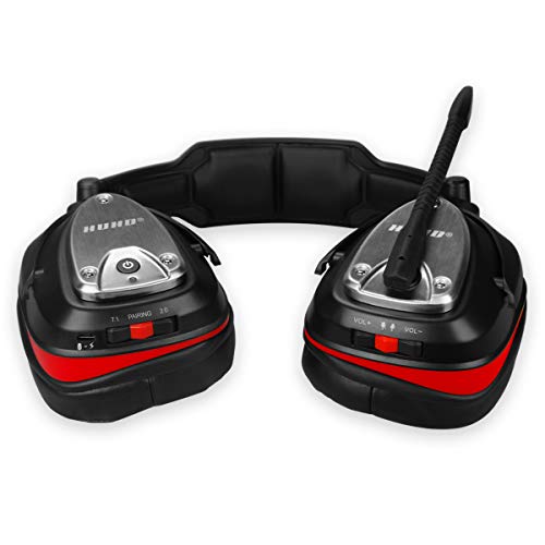 Auricularesn Gaming inalámbricos Gaming con Bass 7.1 Surround y Orejeras de Metal Auriculares con microfono para PS4, Nintendo Switch,PC Auricularesn Gaming inalámbricos Gaming con Bass 7.1 Surround y Orejeras de Metal Auriculares con microfono para PS4, Nintendo Switch,PC