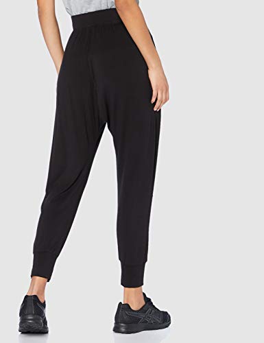 AURIQUE Pantalón Tiro Caído Mujer, Negro (Black), Medium