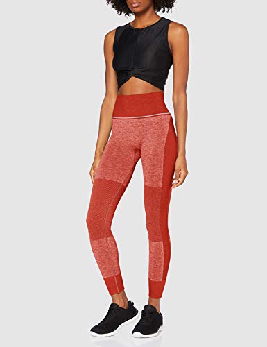 AURIQUE ST0092 Leggings de Deporte, Rojo, 42