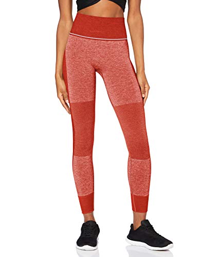 AURIQUE ST0092 Leggings de Deporte, Rojo, 42