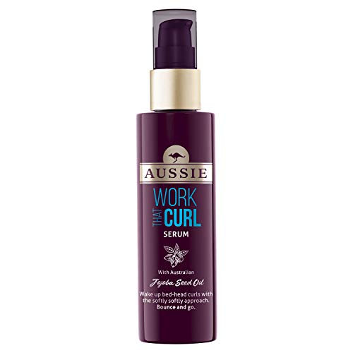 Aussie Suero para el cabello Work That Curl con aceite de semilla de jojoba australiana, productos para el cabello rizado 75 ml