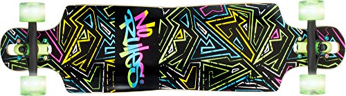 authentic sports & toys GmbH Longboard ABEC 7, No Rules Neon, con Luces en Las Ruedas authentic sports & toys GmbH Longboard ABEC 7, No Rules Neon, con Luces en Las Ruedas