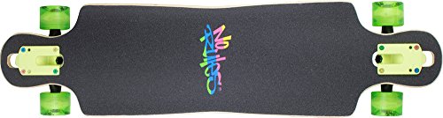 authentic sports & toys GmbH Longboard ABEC 7, No Rules Neon, con Luces en Las Ruedas