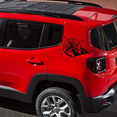 Autodomy Pegatinas Brújula Rosa de los Vientos Trail Off Road Todoterreno 4x4 Sport para Coche o Moto (Negro) Autodomy Pegatinas Brújula Rosa de los Vientos Trail Off Road Todoterreno 4x4 Sport para Coche o Moto (Negro)