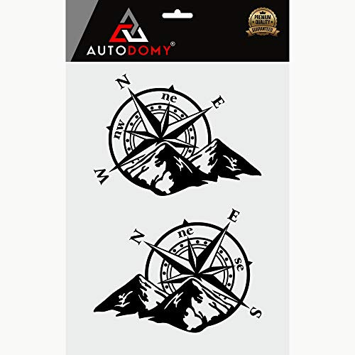 Autodomy Pegatinas Brújula Rosa de los Vientos Trail Off Road Todoterreno 4x4 Sport para Coche o Moto (Negro) Autodomy Pegatinas Brújula Rosa de los Vientos Trail Off Road Todoterreno 4x4 Sport para Coche o Moto (Negro)