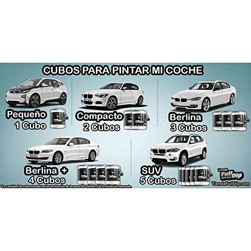 AutoFullCar - Full Dip Antracita Metalizado Bote 4 litros Vinilo LÍQUIDO FULLDIP PLASTIDIP Listo para Pintar AutoFullCar - Full Dip Antracita Metalizado Bote 4 litros Vinilo LÍQUIDO FULLDIP PLASTIDIP Listo para Pintar