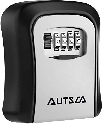 AUTSCA Caja fuerte para llaves, Caja de seguridad Combinación de 4 dígitos,10000 combinaciones de diseño de contraseñas para las llaves seguridad.Es adecuada para el hogar, el garaje y la granja,ect AUTSCA Caja fuerte para llaves, Caja de seguridad Combinación de 4 dígitos,10000 combinaciones de diseño de contraseñas para las llaves seguridad.Es adecuada para el hogar, el garaje y la granja,ect