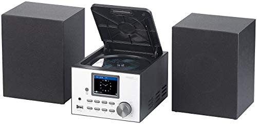 auvisio Radio Internet: Micro Sistema estéreo con Radio Web, Dab +, FM, Discos COMPACTOS, Bluetooth, USB, 60 vatios (Sistema estéreo con Radio Internet) auvisio Radio Internet: Micro Sistema estéreo con Radio Web, Dab +, FM, Discos COMPACTOS, Bluetooth, USB, 60 vatios (Sistema estéreo con Radio Internet)