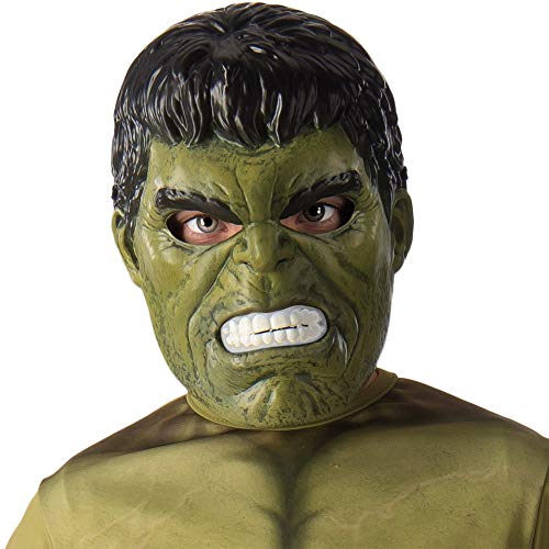 Avengers - Máscara de Hulk para niño, Marvel - Talla única infantil (Rubie'S 39215)