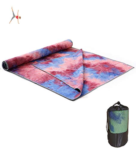 Avril Tian - Toalla de Yoga, Antideslizante, Absorbente de Sudor Súper Suave, Toalla de Yoga Caliente para Deportes, Pilates, Gimnasio y Entrenamiento, Morado