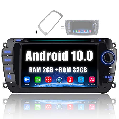 AWESAFE [Android 10.0 2GB+32GB] Radio Coche para Seat Ibiza 2009-2013, Autoradio de 7 Pulgadas con Pantalla Táctil 2 DIN de Seat Ibiza