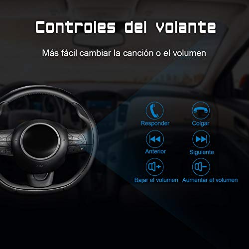 AWESAFE Radio Coche 7 Pulgadas con Pantalla Táctil 2 DIN para VW Seat Ibiza 2009–2013, Autoradio con Bluetooth/GPS/FM/RDS/CD DVD/USB/SD, Apoyo Mandos Volante, Mirrorlink y Aparcamiento