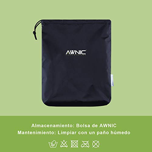 AWNIC Funda Mesa Jardín Impermeable Funda Mesa Exterior Funda Muebles Patio Terraza Alemania TÜV Rheinland Certificado Poliéster Resistente 180x120x71cm