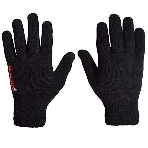 axelens Guantes de Invierno Táctiles para Hombre Mujer Térmicos Touch Screen Conducir Antiviento Cálidos Cómodos Regalo Ideal - Negro