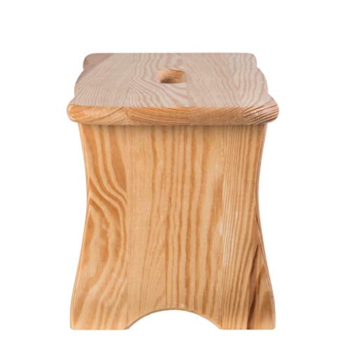 axentia de Madera Taburete de Paso - 100% Certificado FSC Madera de Pino, rústico Vintage Taburete de Paso para Adultos y niños - Madera Reposapiés 40 X 20 X 22 cm axentia de Madera Taburete de Paso - 100% Certificado FSC Madera de Pino, rústico Vintage Taburete de Paso para Adultos y niños - Madera Reposapiés 40 X 20 X 22 cm