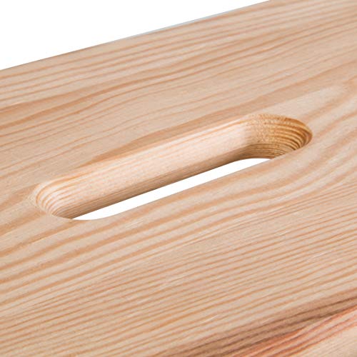 axentia de Madera Taburete de Paso - 100% Certificado FSC Madera de Pino, rústico Vintage Taburete de Paso para Adultos y niños - Madera Reposapiés 40 X 20 X 22 cm axentia de Madera Taburete de Paso - 100% Certificado FSC Madera de Pino, rústico Vintage Taburete de Paso para Adultos y niños - Madera Reposapiés 40 X 20 X 22 cm