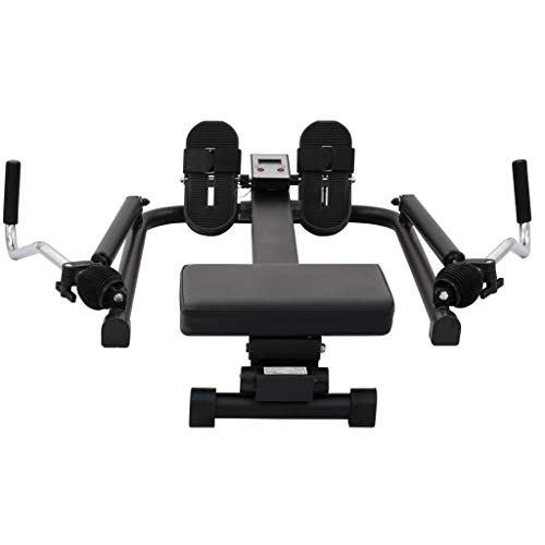 AYNEFY Aparato de remo para fitness, máquina de remo para el hogar, máquina de remo aeróbico, dispositivo de fitness, para interiores, remo de 5 niveles de resistencia hidráulica AYNEFY Aparato de remo para fitness, máquina de remo para el hogar, máquina de remo aeróbico, dispositivo de fitness, para interiores, remo de 5 niveles de resistencia hidráulica