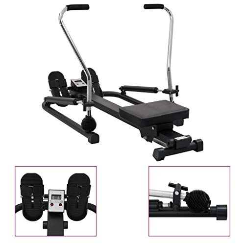 AYNEFY Aparato de remo para fitness, máquina de remo para el hogar, máquina de remo aeróbico, dispositivo de fitness, para interiores, remo de 5 niveles de resistencia hidráulica AYNEFY Aparato de remo para fitness, máquina de remo para el hogar, máquina de remo aeróbico, dispositivo de fitness, para interiores, remo de 5 niveles de resistencia hidráulica