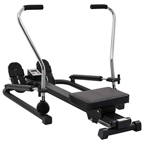 AYNEFY Aparato de remo para fitness, máquina de remo para el hogar, máquina de remo aeróbico, dispositivo de fitness, para interiores, remo de 5 niveles de resistencia hidráulica AYNEFY Aparato de remo para fitness, máquina de remo para el hogar, máquina de remo aeróbico, dispositivo de fitness, para interiores, remo de 5 niveles de resistencia hidráulica