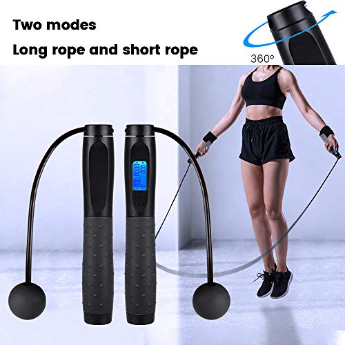 azamp Saltar la Cuerda de Conteo Automático Cuerda de Saltar Ajustable de Doble Propósito,Mango Antideslizante de ABS, Contador de Calorías Cuerda Electrónica para Saltar Adecuada para Fitness azamp Saltar la Cuerda de Conteo Automático Cuerda de Saltar Ajustable de Doble Propósito,Mango Antideslizante de ABS, Contador de Calorías Cuerda Electrónica para Saltar Adecuada para Fitness