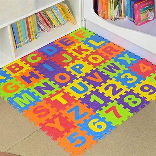 azorex 6Pcs Alfombra Puzzle 6 uds para Niños Colchoneta Sauve Infantil Protectora de Suelo Goma Espuma para Niño Gimnasio Habitación 30x30 cm