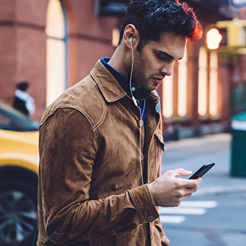 AzukiLife Auriculares In Ear, Auriculares con Cable y Micrófono Headphone Sonido Estéreo para Android, Smartphone, Samsung, Laptop, MP3,Tablets - Blanco Plateado AzukiLife Auriculares In Ear, Auriculares con Cable y Micrófono Headphone Sonido Estéreo para Android, Smartphone, Samsung, Laptop, MP3,Tablets - Blanco Plateado