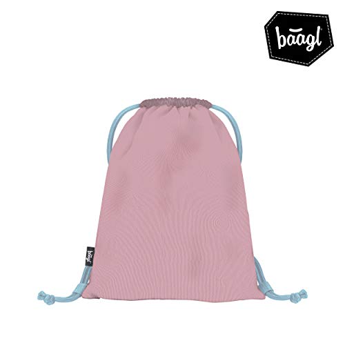 Baagl Bolsa de deporte para niñas – Bolsa impermeable para zapatos para niños – Escuela y guardería – Bolsa de deporte, Niñas, panda, 34x42