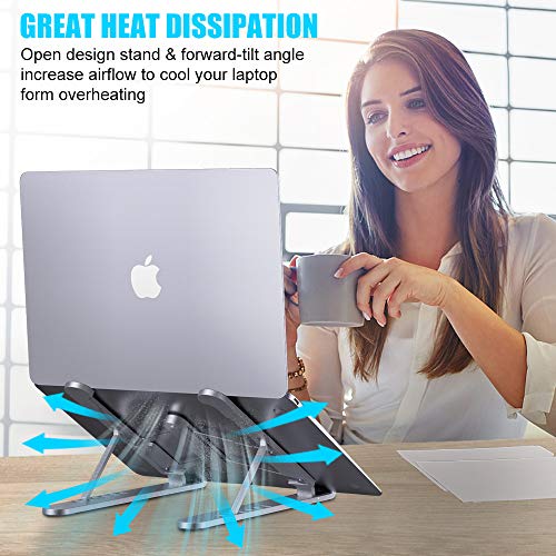 Babacom Soporte Portatil Mesa, Plegable Ventilado Soporte Ordenador Portátil, 6 Ángulos Ajustable Elevador Portatil Laptop Stand Compatible con MacBook Lenovo HP PC 10-15.6”, ABS+Aluminio+Silicona Babacom Soporte Portatil Mesa, Plegable Ventilado Soporte Ordenador Portátil, 6 Ángulos Ajustable Elevador Portatil Laptop Stand Compatible con MacBook Lenovo HP PC 10-15.6”, ABS+Aluminio+Silicona