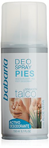 Babaria para Pies Desodorante Spray para Pies con Talco, 150 ml, Blanco Babaria para Pies Desodorante Spray para Pies con Talco, 150 ml, Blanco