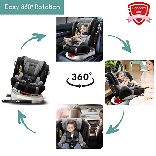 Babify Onboard Silla de Coche Giratoria 360º – Grupos 0/1/2/3 - Reclinable - Contramarcha hasta grupo 1 Babify Onboard Silla de Coche Giratoria 360º – Grupos 0/1/2/3 - Reclinable - Contramarcha hasta grupo 1