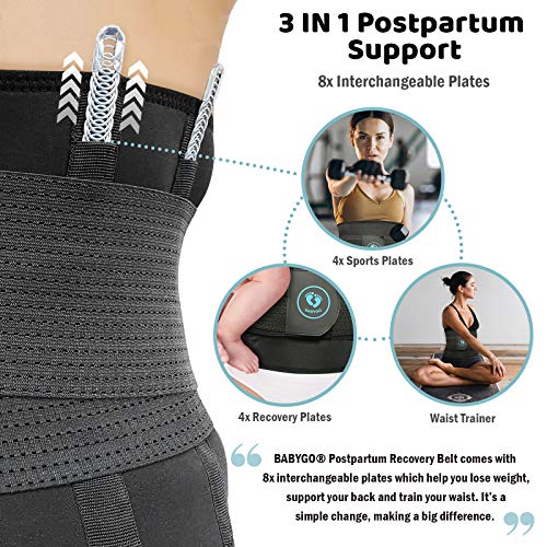 BABYGO Faja Reductora Postparto, Adelgazamiento Deportivo para Mujer, Quema de Grasa, Trabajo de moldeo, Diástasis, Abdominal, Lumbar, por Cesárea, Neopreno BABYGO Faja Reductora Postparto, Adelgazamiento Deportivo para Mujer, Quema de Grasa, Trabajo de moldeo, Diástasis, Abdominal, Lumbar, por Cesárea, Neopreno