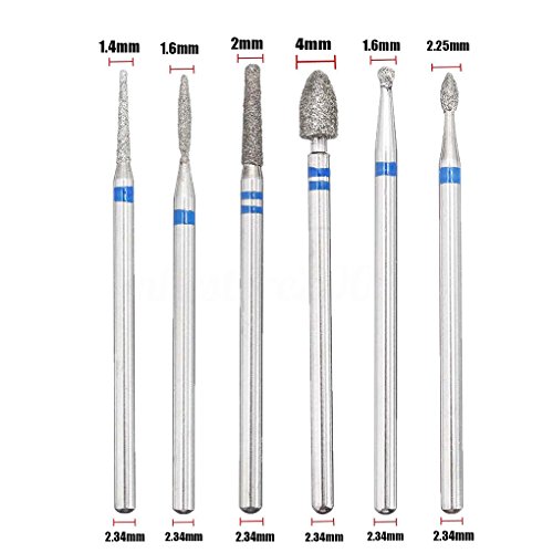 Babysbreath Broca de clavo de tungsteno Girar Burr Milling Cutters Bits para uñas Salón Manicura Pedicure Professional Nail Art Tools #1 Babysbreath Broca de clavo de tungsteno Girar Burr Milling Cutters Bits para uñas Salón Manicura Pedicure Professional Nail Art Tools #1