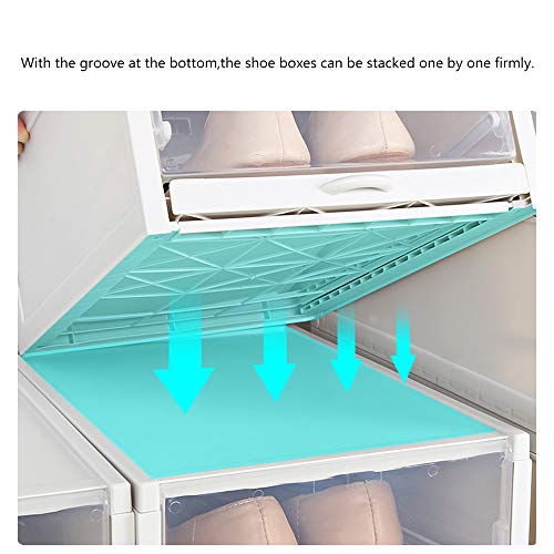 Baffect Organizador de Cajas de Almacenamiento de Zapatos apilables, 3 Paquetes de Cajas de Zapatos de plástico Transparente Cajas de Zapatos extraíbles Almacenamiento Frontal (Gris) Baffect Organizador de Cajas de Almacenamiento de Zapatos apilables, 3 Paquetes de Cajas de Zapatos de plástico Transparente Cajas de Zapatos extraíbles Almacenamiento Frontal (Gris)