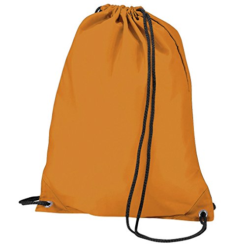 BagBase - Mochila saco o de cuerdas Impermeable/resistente al agua Modelo Budget Deporte/Gimnasio (11 litros) (Talla Única) (Naranja)