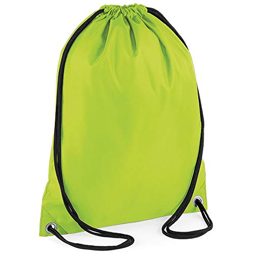 BagBase - Mochila saco o de cuerdas Impermeable/resistente al agua Modelo Budget Deporte/Gimnasio (11 litros) (Talla Única) (Naranja)