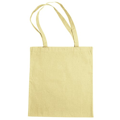 Bags By Jassz- Bolsa de mano/de la compra de algodón grande (Paquete de 2) (Talla Única) (Vainilla)