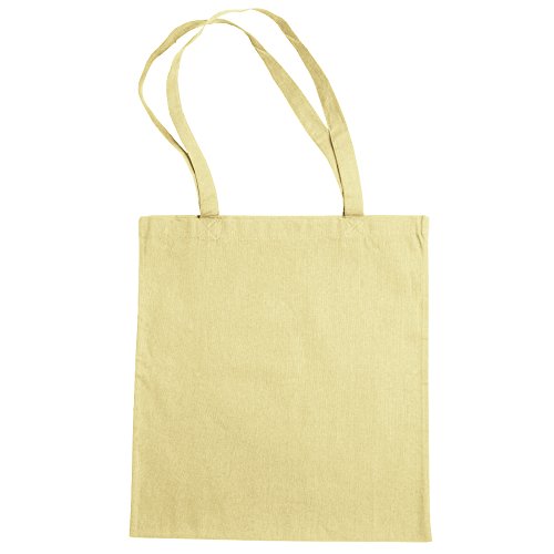 Bags By Jassz- Bolsa de mano/de la compra de algodón grande (Paquete de 2) (Talla Única) (Vainilla) Bags By Jassz- Bolsa de mano/de la compra de algodón grande (Paquete de 2) (Talla Única) (Vainilla)