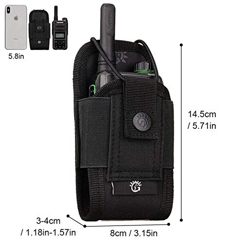 BAIGIO Walkie Talkie Funda Bolsa Militar Multi-Función Bolsa Carcasa Funda Case de Nylon para Walkie-Talkie Radio,Dispositivos Electronicos Portatiles y GPS, etc. Bolsa del Teléfono (Negro) BAIGIO Walkie Talkie Funda Bolsa Militar Multi-Función Bolsa Carcasa Funda Case de Nylon para Walkie-Talkie Radio,Dispositivos Electronicos Portatiles y GPS, etc. Bolsa del Teléfono (Negro)