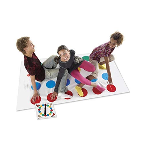 BaiJ Twister Juego,Juegos de Suelo Gaming Familiar Tapete de Juego para Movimientos Corporales Niños Adultos Fiesta Picnic Deporte al Aire Libre(con Caja de Color)