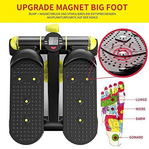 BAIMILI Swing Stepper Cardio Fitness Mini Stepper Cardio Fitness Stepper Up-Down para Usuarios Principiantes Y Avanzados Carga Máxima: 150 Kg BAIMILI Swing Stepper Cardio Fitness Mini Stepper Cardio Fitness Stepper Up-Down para Usuarios Principiantes Y Avanzados Carga Máxima: 150 Kg