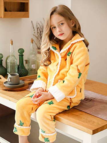 BAIMM Pijama de Terciopelo Coralino otoño e Invierno niñas Franela bebé rábano Amarillo Servicio doméstico Engrosamiento Traje - rábano Amarillo. 165cm L Madre. Peso 110-125 kg BAIMM Pijama de Terciopelo Coralino otoño e Invierno niñas Franela bebé rábano Amarillo Servicio doméstico Engrosamiento Traje - rábano Amarillo. 165cm L Madre. Peso 110-125 kg