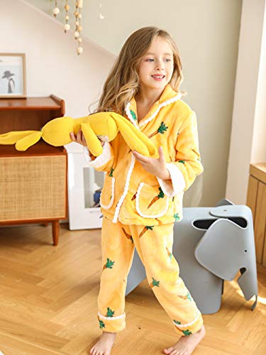 BAIMM Pijama de Terciopelo Coralino otoño e Invierno niñas Franela bebé rábano Amarillo Servicio doméstico Engrosamiento Traje - rábano Amarillo. 165cm L Madre. Peso 110-125 kg BAIMM Pijama de Terciopelo Coralino otoño e Invierno niñas Franela bebé rábano Amarillo Servicio doméstico Engrosamiento Traje - rábano Amarillo. 165cm L Madre. Peso 110-125 kg