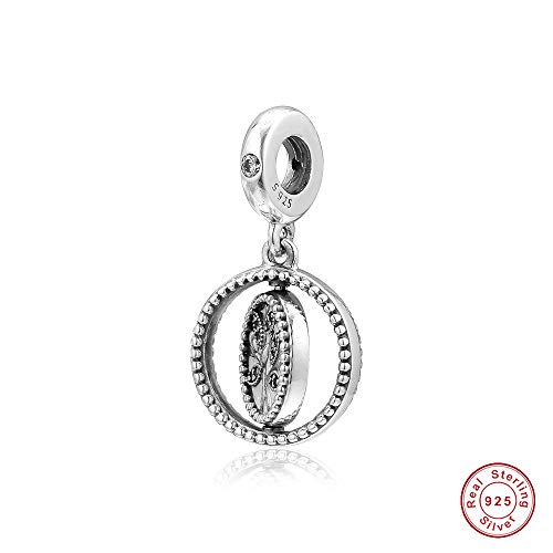 BAKCCI 2019 Día de la Madre Regalo Spinning Árbol de la Vida Cuelgan Bead 925 Plata DIY Se adapta para Original Pandora Pulseras Charm Joyería De Moda