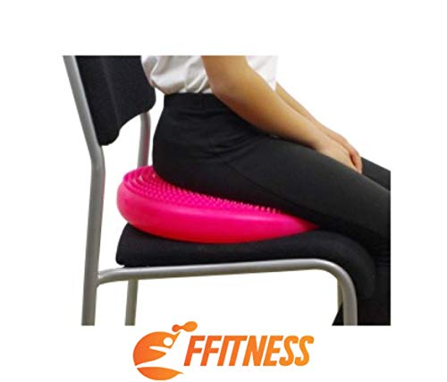 Balance Pad – Cojín Hinchable para Fisioterapia y rehabilitación, Home Fitness, Yoga, Pilates, Mejora el Equilibrio, Estabilidad y concentración en Adultos y niños, Turquesa