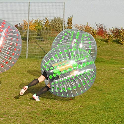 Ballylelly Deporte al Aire Libre Golpeador Humano Bumper Inflable Burbuja de fútbol Zorb Ball para Adultos Colisión Traje de Cuerpo Correr Deporte Juego Familiar