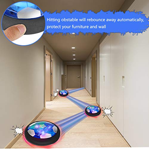 BalĂłn FĂștbol Flotant, Air Football, Pelota Futbol con Protectores de Espuma Suave y Luces LED, Balones Futbol Juguetes Niños , Air Hover Ball Soccer BalĂłn FĂștbol Flotant, Air Football, Pelota Futbol con Protectores de Espuma Suave y Luces LED, Balones Futbol Juguetes Niños , Air Hover Ball Soccer