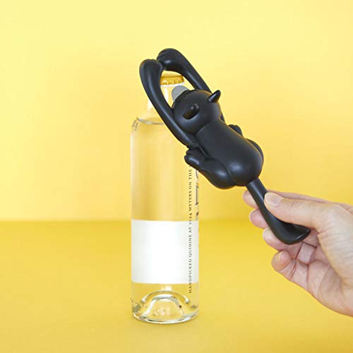 Balvi Abrebotellas Curious Cat Color Negro Abridor de Botellas Original y Bonito en Forma de Gato Fácil de Usar Plástico ABS/INOX Balvi Abrebotellas Curious Cat Color Negro Abridor de Botellas Original y Bonito en Forma de Gato Fácil de Usar Plástico ABS/INOX