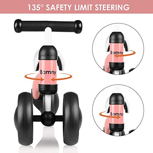 Bamny Bicicleta sin Pedales, Triciclo sin Pedales para Niños Entre 10 y 24 Meses (Rosa) Bamny Bicicleta sin Pedales, Triciclo sin Pedales para Niños Entre 10 y 24 Meses (Rosa)